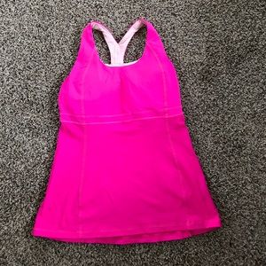 lululemon Bright pink Tank- like new